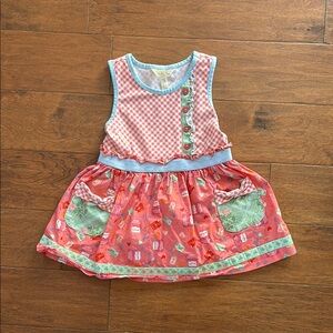 Matilda Jane Pink and Green Patchwork Tank Top